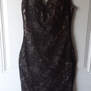 Papaya black lace with nude lining M